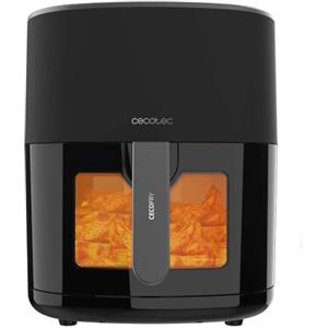 Cecotec Friggitrice ad Aria Cecofry Fantastik Window 6500. Air Fryer 1700W, Capacità 6,5 L, Tecnologia PerfectCook, 12 Modalità di Cottura, Touch, Regolabile 80-200°C, Finestra, Cottura 60M