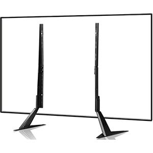 suptek Supporto per TV da tavolo, per la maggior parte dei TV LCD a schermo piatto da 22 a 65 pollici, VESA fino a 75 x 75 mm a 800 x 400 mm, capacità 50 kg