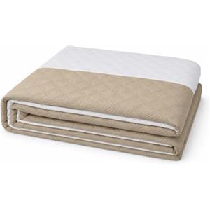 VKZ Trapuntino Matrimoniale Leggero, Piumino Estivo per Letto Matrimoniale, Trapunta Leggera Primaverile ed Estiva, Coperta Trapuntata,Beige/panna