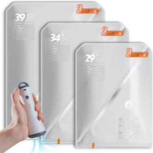 Vacbird 9 Pezzi Sacchetti Sottovuoto, Pompa Senza Fili per Casa e Viaggio
