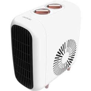 Cecotec Termoventilatore Ceramico da Tavolo ReadyWarm 600 Lagoon. 2000W, 3 Modalità, 2 Livelli Calore, Termostato, Silenzioso 30dB, Tripla Sicurezza, VerticalDesign, Copertura 15m², Design Compatto