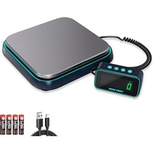 GRAM PRES Bilancia digitale per spedizioni, 39 kg/2,8 g, bilancia postale ad alta precisione per pacchi con display LCD Hold/Tare/separato, bilancia postale in acciaio inox, bilancia per pacchi