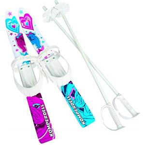 Komperdell Kids Ski-Set 60 (Ragazze), Sci Unisex Bambino, Bianco/Rosa