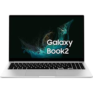 Samsung Galaxy Book2 Laptop, Ultrafino, 15.6 FHD LED, Intel Core i5 di dodicesima generazione, Intel® Iris® Xe, RAM 8GB LPDDR4x, 256GB NVMe SSD, Windows 11 Pro, Silver