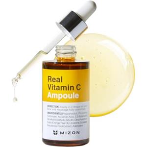 MIZON [Mizon] Siero per il Viso alla Vitamina C, Vitamina C Pura,Senza Aggiunta di Acqua, 10 Ingredienti, Trattamento per la Correzione della Carnagione, Nutrizione (Real Vitamin C Ampoule)