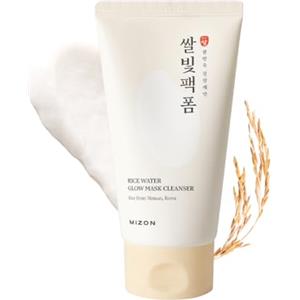MIZON [MIZON] RICE WATER GLOW MASK CLEANSER (150 ml) Detergente per il viso con acqua di riso e polvere di riso, pulizia 2 in 1 e maschera wash-off per i pori, pelle liscia e idratata, cura della pelle