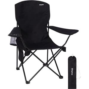 KingCamp Sedia da Campeggio Pieghevole Ergonomica Imbottita 150 kg