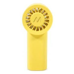 Muitomas Mini Ventilatore Portatile USB, Ventilatore Ricaricabile a Batteria 3 Velocità, Ventilatore a Mano Compatto e Tascabile, Ventola Portatile per Viaggio, Ufficio e Casa, Giallo Pastello