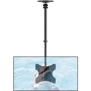 suptek Supporto TV da soffitto per la maggior parte dei display LCD LED al plasma da 23-43" con VESA max 200 x 200 mm, carico fino a 35 kg, altezza regolabile MC3260