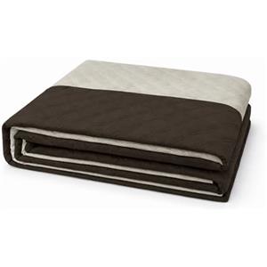 VKZ Trapuntino Matrimoniale Leggero, Piumino Estivo per Letto Matrimoniale, Trapunta Leggera Primaverile ed Estiva, Coperta Trapuntata,Marrone/beige