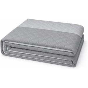 VKZ Trapuntino Singolo Leggero, Piumino Estivo per Letto Singolo, Trapunta Leggera Primaverile ed Estiva, Coperta Trapuntata,Grigio chiaro