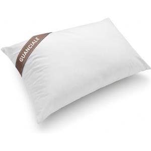 Galeone - Biancheria e Tessuti GALEONE Guanciale Letto - Cuscino per Dormire | Guanciale in Percalle di Cotone | Comfort Premium - Fibra Cava Siliconata | Morbido - Soffice - Traspirante | Prestige 50x80 cm | Made in Italy