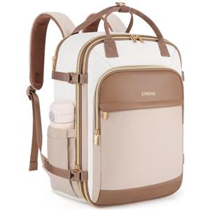 ETRONIK Zaino Ryanair 40x30x20, Zaino da Viaggio Estendibile 24L-30L, Impermeabile Bagaglio A Mano 40x30x20 per Donna Adatto Per PC Portatile 15,6, Borsone Da Viaggio Per easyJet & ITA Airways, Khaki