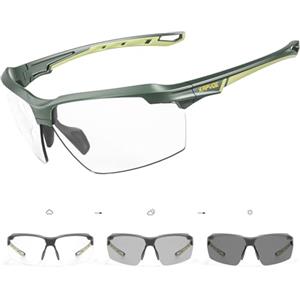 KAPVOE Occhiali da Ciclismo Fotocromatico Uomo Occhiali MTB TR90 Telaio Lunetta Velo Occhiali Corsa Donna Occhiali da Sole Sport Occhiali Velo Strada Occhiali da Sole Corsa 09