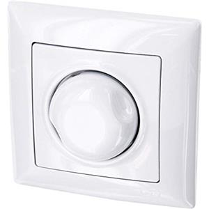 HAVA Dimmer rotativo da incasso, 1000 W, All-in-One, serie G1, bianco puro