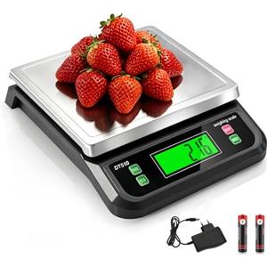 LICHUXIN Bilancia da Cucin 40kg Acciaio Inossidabile con Funzione Tare ePCS