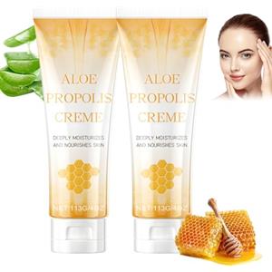 Toimveok 2 Pcs Propolis Creme per Uomini e Donne Nutre in Profondità e Migliora Efficacemente Rossori e Secchezza Adatto per Viso, Mani e Corpo (113g*2)