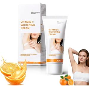 EHIOG Crema Schiarente Corpo e Intima, 60g Crema Sbiancante Corpo con Niacinamide, Vitamina C ed E,Per Ascelle, Ginocchia, Collo, Interno Coscia,Ginocchia & Zone Sensibili-01