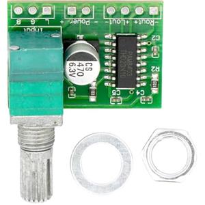 DollaTek Mini DC 3W + 3W DC 5V Amplificatore Audio Amplificatore Audio Pratico modulo Amplificatore Stereo a Due canali per Fai da Te PAM8403 Altoparlanti Portatili Cuffie