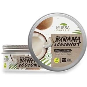 Mussa Canaria Crema Corpo Vegana Extra Idratante con Olio di Cocco Naturale e Burro di Cocco Formato da Viaggio - 70ml