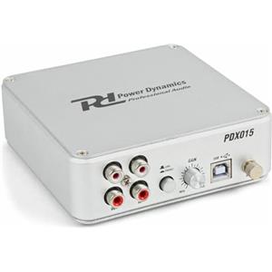 Power Dynamics PDX015 Preamplificatore Phono Software USB 2.0 argento