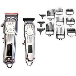 MONTY SOUL Tagliacapelli Uomo con Trimmer di Precisione Tollerance zero plus - Rasoio Elettrico USB per Capelli e Barba - Kit Barber Portateli e Professionale, Cordless con Pettini Intercambiabili, Lama T-Blade