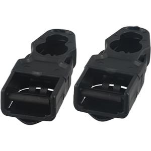 NexRen Set di fibbie in plastica per pinna da immersione, misura media, colore nero (tipo B)