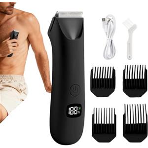 Generico Tagliacorpo Per Uomini | Rasoio Elettrico con Display Digitale - Rasoio Per Peli Corporei Maschile - per le Aree Intime come Palle, Schiena, Ascelle, Petto, Braccia, Gambe