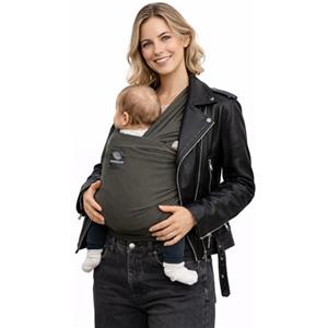 manduca Sling - Fasciatoio Neonato - Marsupio Elastico e per neonati dalla nascita fino a 15 kg - Puro cotone biologico - Verde oliva