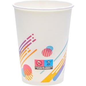 ECOPICNIC 1000 bicchieri usa e getta multicolore, 400 ml, diametro 90 mm, bicchieri di carta colorati per caffè, tè, bevande calde, caffè da asporto, feste, gastronomia, catering, bevande calde