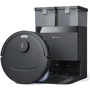 ECOVACS DEEBOT T30C OMNI Robot Aspirapolvere Lavapavimenti, 20000 Pa, ZeroTangle 3.0, Tecnologia TruEdge 2.0, Sistema di Lavaggio OZMO TURBO 2.0, Stazione All-in-one Migliorata, Nero