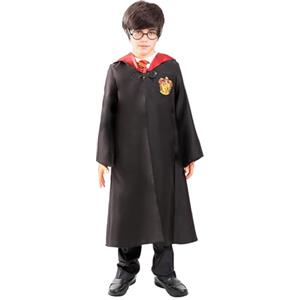 Funidelia Costume Ufficiale Harry Potter - Grifondoro per bambini, Include: Mantello con cappuccio con stemma ricamato, Taglia 3-4 anni - Tenuta per bambini per feste, Carnevale e Halloween