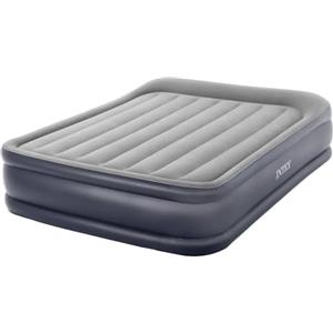 Intex 64136ND - Materasso Dura-Beam Pillow Rest Deluxe Matrimoniale, Bicolore, con Pompa Elettrica Incorporata, 152x203x42 cm