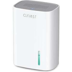 CLEVAST Piccolo deumidificatore per casa, mini deumidificatore silenzioso per camera da letto, deumidificatore portatile compatto per stanza, bagno, armadio, camper, casa (Bianco)