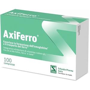 PEGASO AxiFerro 100 compresse - Integratore Alimentare Di Minerali E Vitamine In Grado Di Fornire Una Quota Supplementare Di Ferro