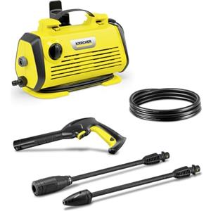 Kärcher Idropulitrice K 3 Horizontal Plus, Pressione max. 120 bar, Portata 380 l/h, Area di lavoro 25 m²/h, Filtro acqua, Pistola ad Alta Pressione, Lancia, Ugello mangiasporco, Lavasuperfici T 1