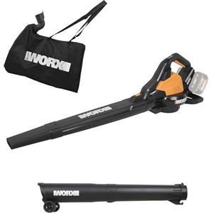 Worx WG583E.9 Soffiatore/aspiratore brushless da 40 V con sacco di raccolta - Solo utensile