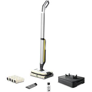 KÄRCHER Lavapavimenti FC 7 Cordless Extra, Pavimenti puliti in una sola passata, Pet Friendly, 4 rulli rotanti in microfibra montati e 4 nella confezione, Autonomia 45 minuti, 135 m², esclusiva Amazon