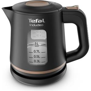 Tefal Kettle (KI5338) Includeo 1L black Schwarz
