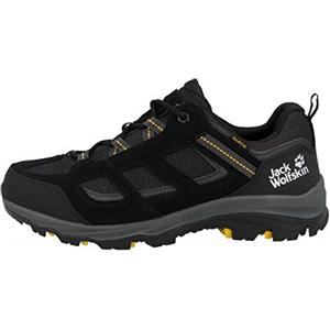 Jack Wolfskin Vojo 3 Texapore Low M, Scarpe da Escursionismo Uomo, Black/Burly Yellow Xt, 43 EU