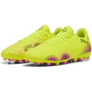 Puma Future 8 Play MG - Scarpe da Calcio Unisex, Yellow Alert-Puma Black-Sun Struck,