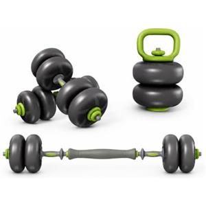 LIFERUN Set di Manubri Regolabili 4 in 1 Kettlebell, Bilanciere 20kg 25kg Manubri Palestra a Regolazione Rapida Attrezzi Palestra Casa Supporto Flessioni per L'allenamento palestra di casa