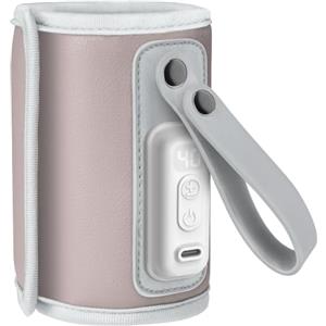 LIONELO Thermup Go Scaldabiberon portatile per mantenere la temperatura, Alimentato tramite il cavo USB Mantenere temperatura di latte e pappe neonato, Scaldabiberon auto, Senza BPA Piccolo e leggero