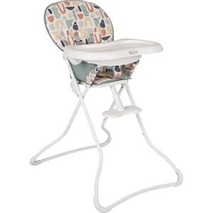 Graco - Snack N' Stow Seggiolone pappa - leggero, pieghevole e compatto, da circa 6 mesi a 3 anni (max. 15 kg), fantasia Playtime