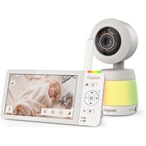 Gigaset Baby 700 Connected Baby Monitor, Touch 5,5", Cream White
