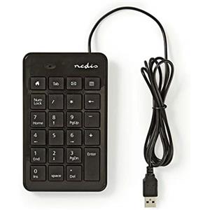 Nedis Tastiera numerica con cavo USB nero