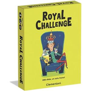 Clementoni - Royal Challenge, Gioco da Tavolo Party Game con 200 Sfide Divertenti di Abilità e Prontezza, Alta Rigiocabilità e Partite Veloci, 3-10 Giocatori, Made in Italy, Lingua Italiana, 16698