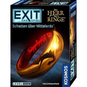 Kosmos 682248 Exit - Il Gioco - Il Signore degli Anelli, Ombra sulla Terra di Mezzo, Livello: Principianti, Escape Room Game, Exit Game per 1-4 Giocatori dai 10 Anni, Un Gioco di società Unico