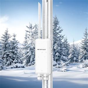 NEWFAST Ripetitore WiFi Esterno, 1200Mbps Access Point Esterno Dual Band