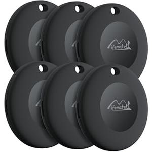 Lifemate Life Tag 6-Pack Tracker Bluetooth Compatibile con Apple iOS, Funziona con App "Dov'è", Localizzatore Intelligente per Chiavi, Portafogli e Zaini, Impermeabile IP67, Batteria Lunga Durata